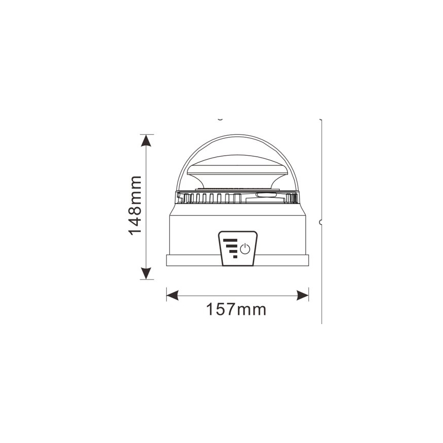LED varningsljus LED/12-24V IP65