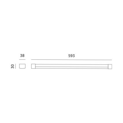 LED Under-shelf Plant Grow Light GROWLY LED/9W/230V vit