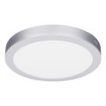 LED ytmonterad/infälld panel 2-i-1 24W/230V 3000/4000/6000K Ø 30 cm IP54 silver