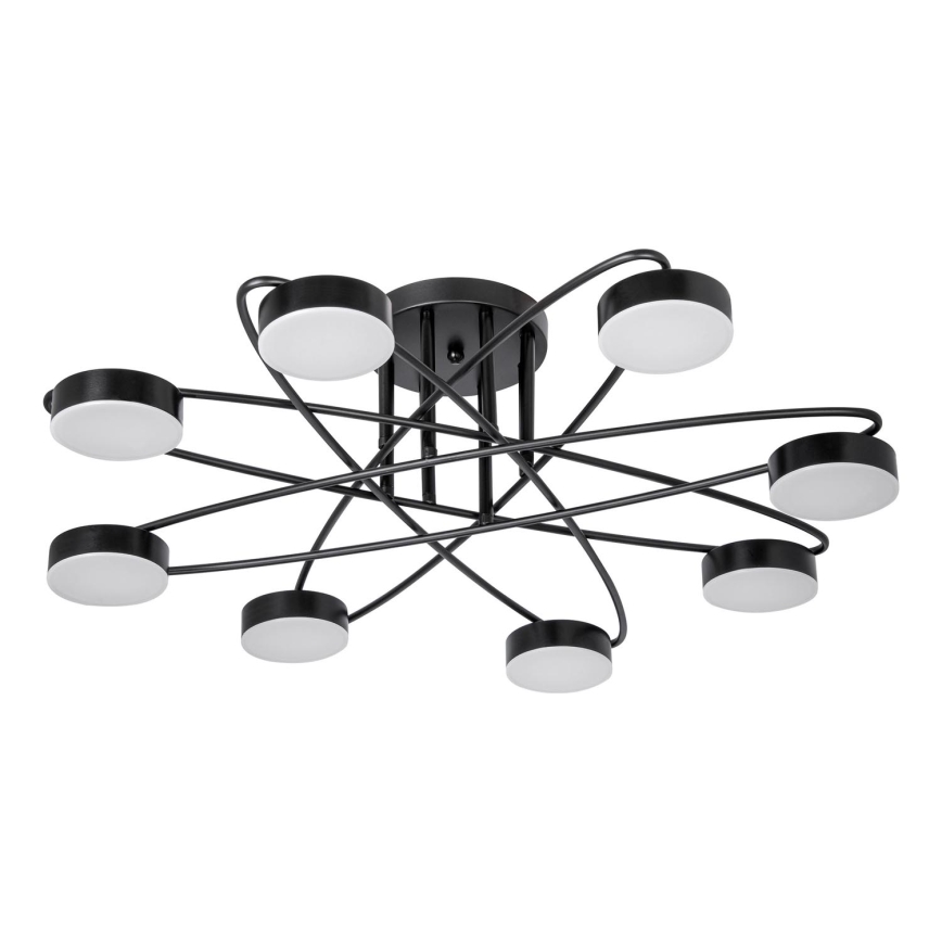 LED ytmonterad ljuskrona 8xLED/7W/230V svart