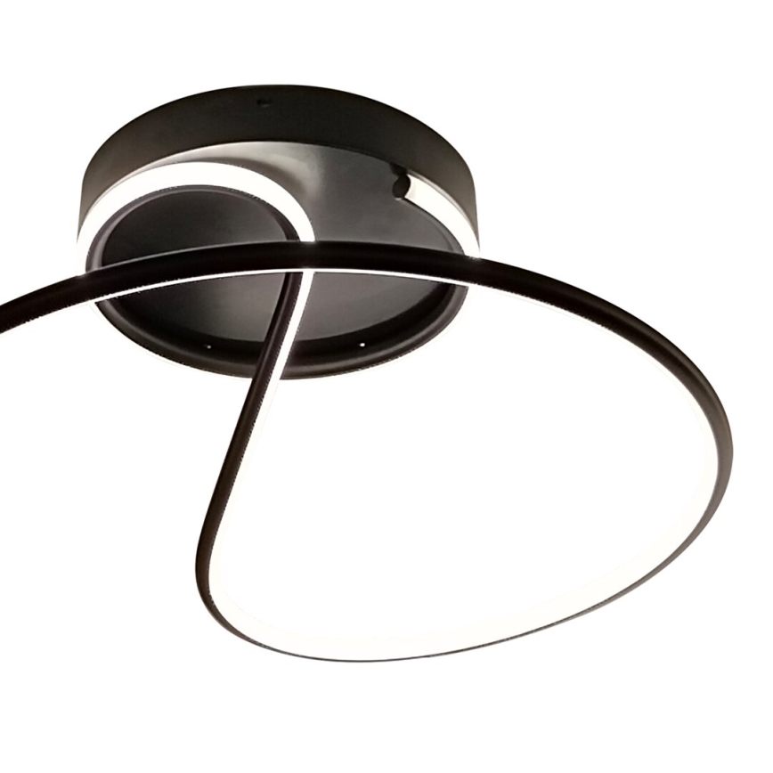 LED ytmonterad ljuskrona DELTA LED/30W/230V svart