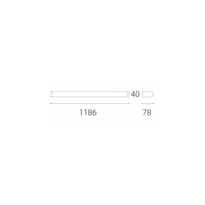 LED2 - LED Badrumsspegelbelysning QUADRA LED/24W/230V IP44