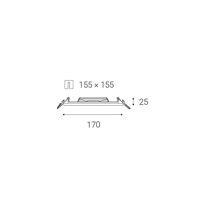 LED2 - LED hängande taklampa för badrum SLIM LED/15W/230V IP43 CRI 90