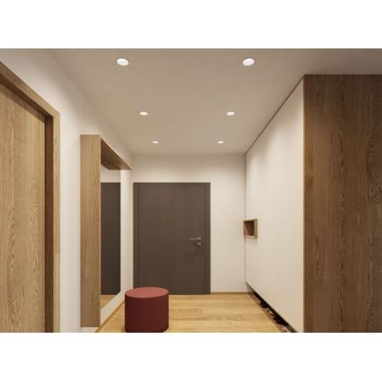 LED2 - LED Infälld spotlight RAY LED/10W/230V vit IP44