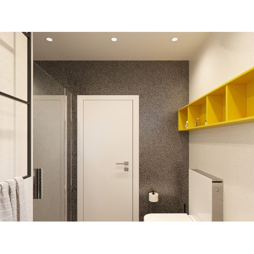 LED2 - LED Infälld spotlight RAY LED/10W/230V vit IP44
