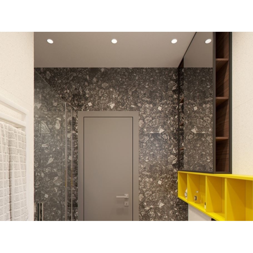 LED2 - LED Infälld spotlight RAY LED/10W/230V vit IP44