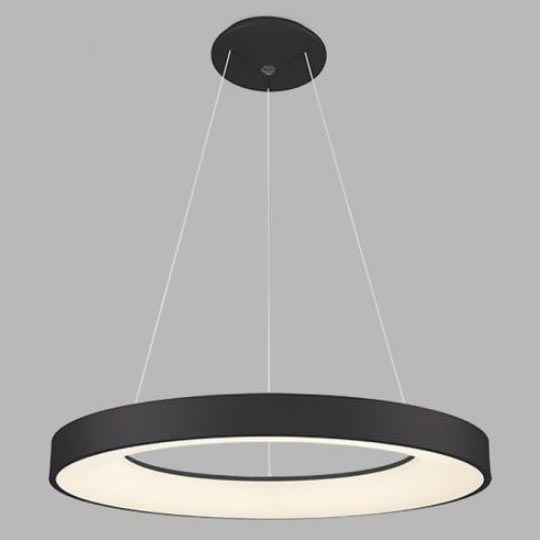 LED2 - LED Ljuskrona med snöre BELLA LED/50W/230V 3000/4000K svart