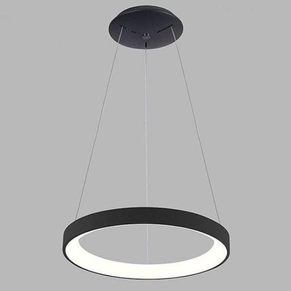 LED2 - LED Ljuskrona med snöre BELLA SLIM LED/38W/230V 3000/4000K svart