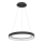 LED2 - LED ljuskrona med textilsladd BELLA LED/48W/230V 3000K/4000K svart