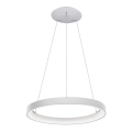 LED2 - LED ljuskrona med textilsladd BELLA LED/48W/230V 3000K/4000K vit
