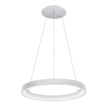 LED2 - LED ljuskrona med textilsladd BELLA LED/48W/230V 3000K/4000K vit