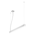 LED2 - LED ljuskrona med textilsladd NOLI LED/40W/230V 3000K/3500K/4000K vit