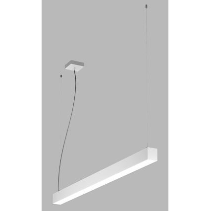 LED2 - LED ljuskrona med textilsladd NOLI LED/40W/230V 3000K/3500K/4000K vit