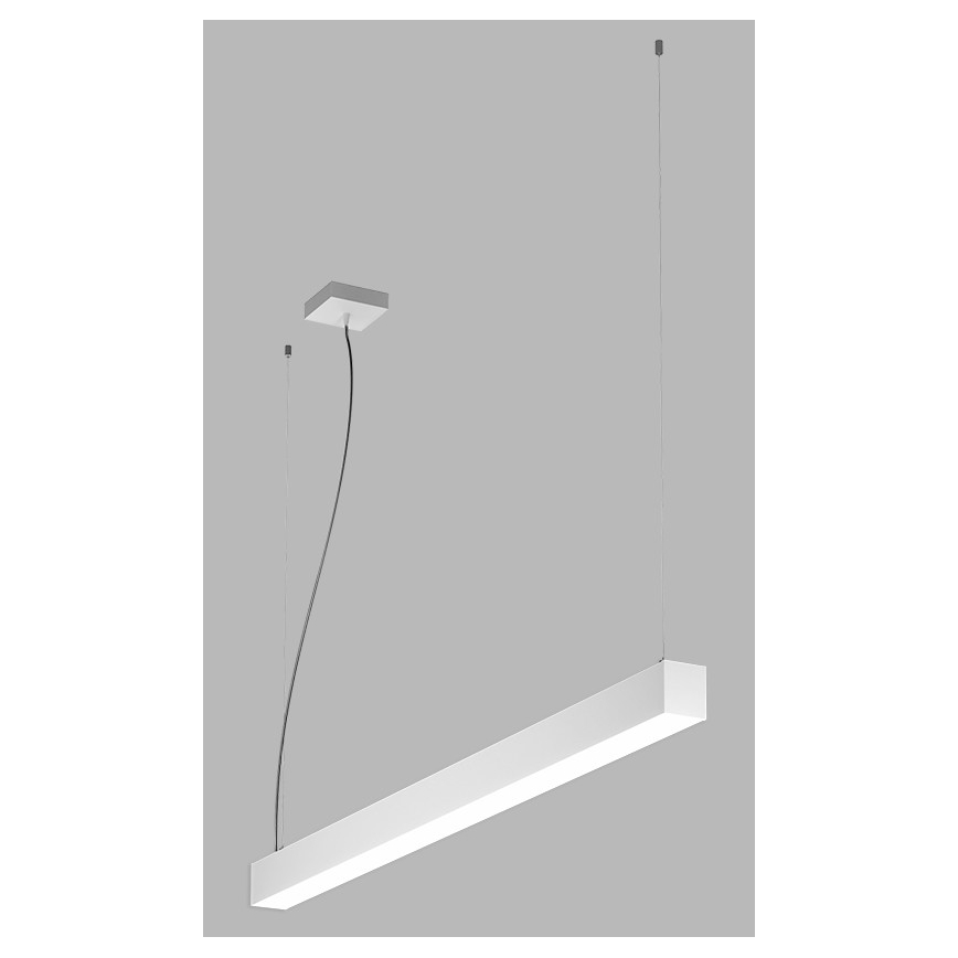 LED2 - LED ljuskrona med textilsladd NOLI LED/40W/230V 3000K/3500K/4000K vit