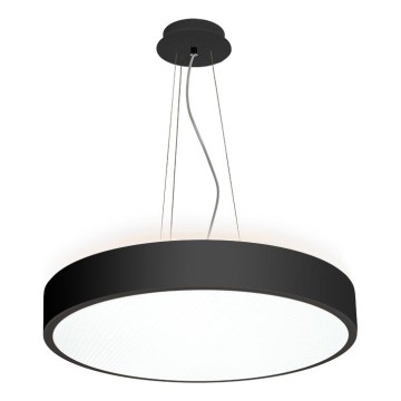 LED2 - LED ljuskrona med textilsladd ROTO LED/48W/230V 2700K/3300K/4000K IP40 svart diameter 40 cm