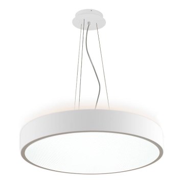 LED2 - LED ljuskrona med textilsladd ROTO LED/48W/230V 2700K/3300K/4000K IP40 vit diameter 40 cm