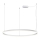 LED2 - LED ljusreglerad ljuskrona på textilsladd CIRCLE LED/80W/230V 3000K/4000K diameter 100 cm vit