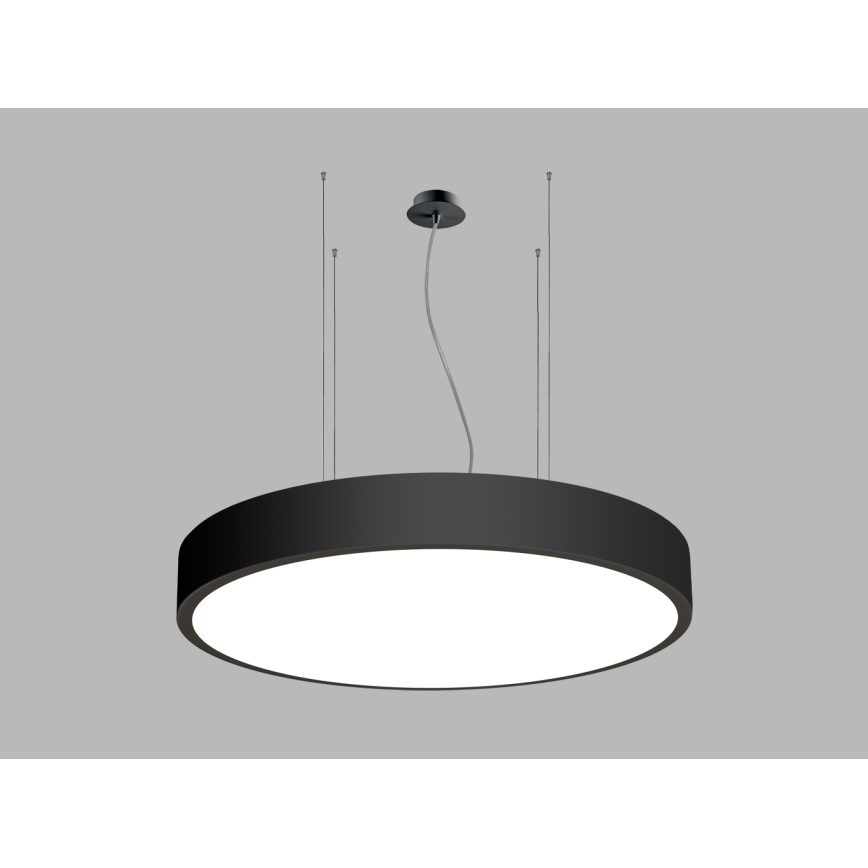 LED2 - LED ljusreglerad ljuskrona på textilsladd MONO LED/100W/230V 3000K/4000K svart