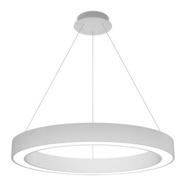 LED2 - LED ljusreglerad ljuskrona på textilsladd SATURN LED/60W/230V 3000K/4000K vit