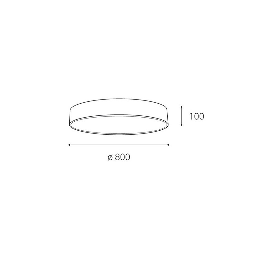 LED2 - LED ljusreglerad taklampa MONO LED/100W/230V 3000K/4000K svart