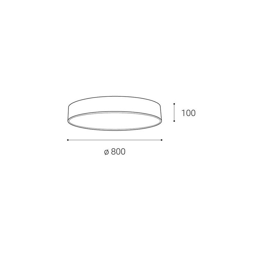 LED2 - LED ljusreglerad taklampa MONO LED/100W/230V 3000K/4000K vit