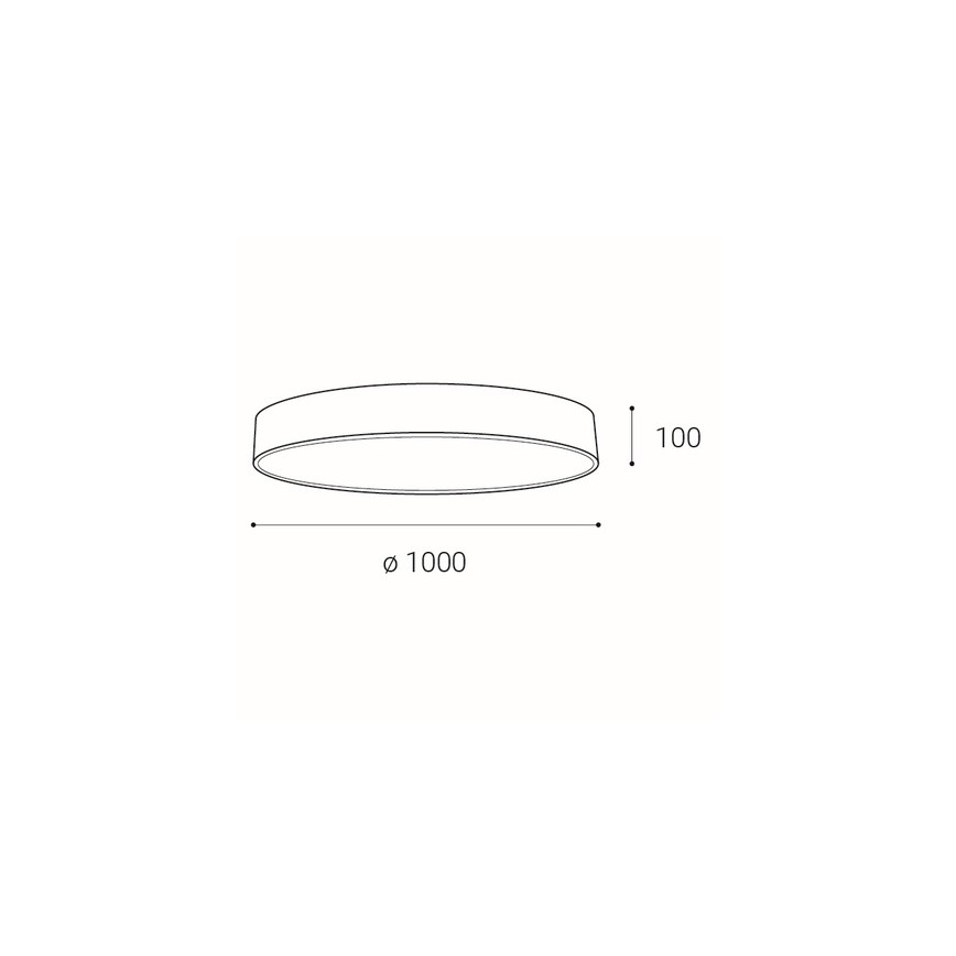 LED2 - LED ljusreglerad taklampa MONO LED/153W/230V 3000K/4000K vit