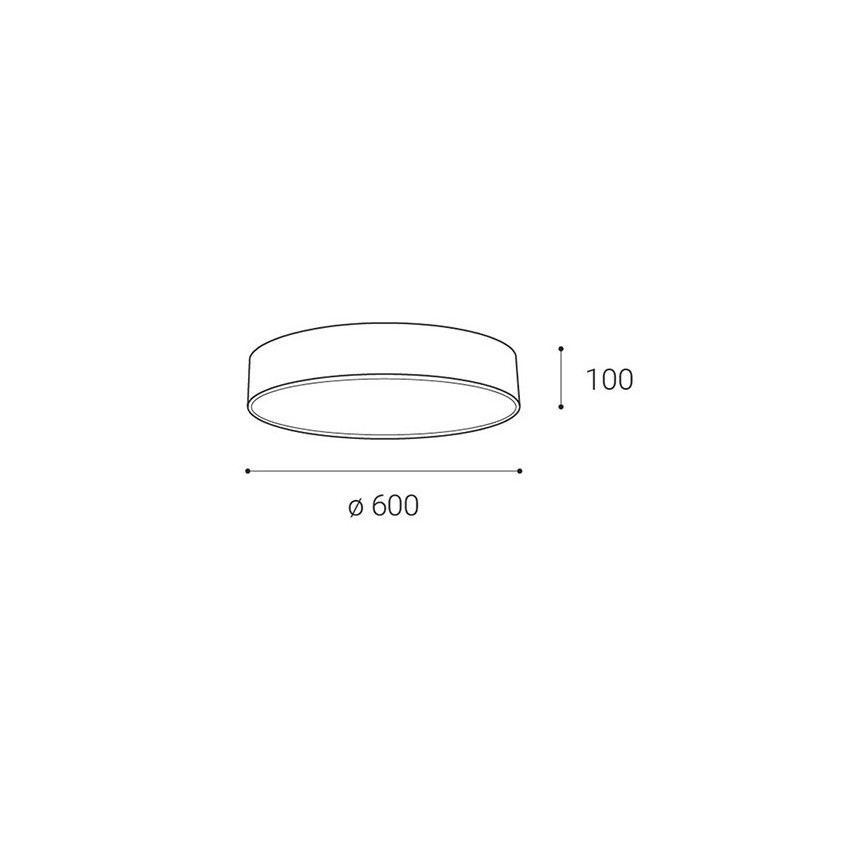 LED2 - LED ljusreglerad taklampa MONO LED/60W/230V 3000K/4000K vit