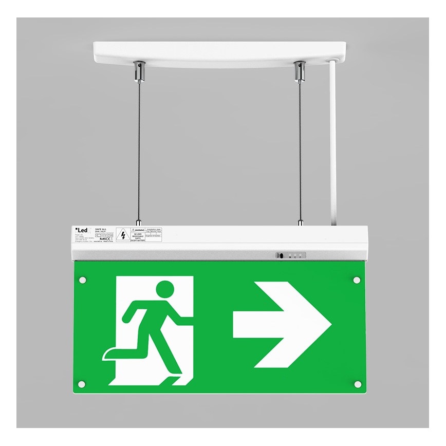 LED2 - LED nödbelysning SAFE ALL LED/2W/3,6V 6000K IP40