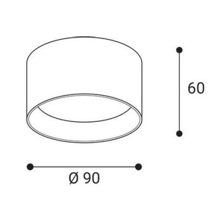 LED2 - LED-spot ZETA ON LED/8W/230V 3000/3500/4000K Ø 9 cm vit