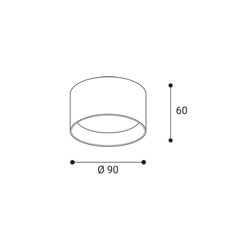 LED2 - LED-spot ZETA ON LED/8W/230V 3000/3500/4000K Ø 9 cm vit