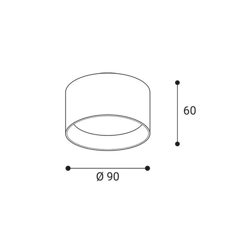 LED2 - LED-spotlampa ZETA ON LED/8W/230V 3000/3500/4000K Ø 9 cm svart