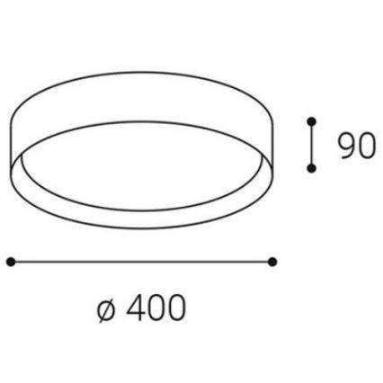 LED2 - LED Takbelysning MILA LED/30W/230V 3000/4000K