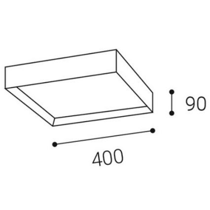 LED2 - LED Takbelysning MILO LED/30W/230V svart 3000/4000K