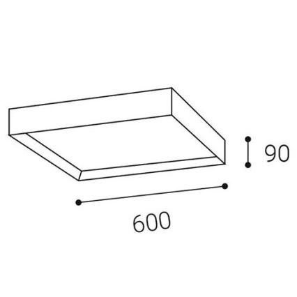 LED2 - LED Takbelysning MILO LED/60W/230V 3000/4000K