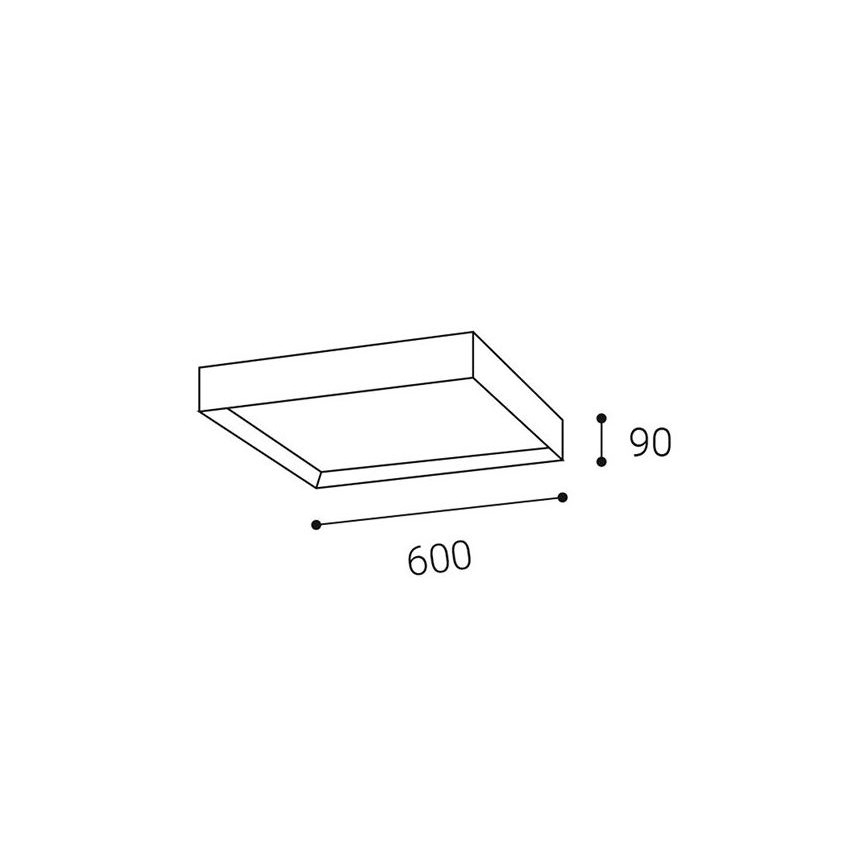 LED2 - LED Takbelysning MILO LED/60W/230V 3000/4000K