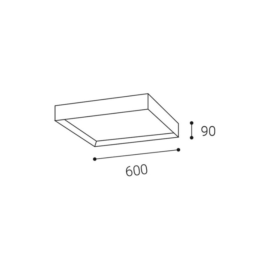 LED2 - LED Takbelysning MILO LED/60W/230V vit 3000/4000K