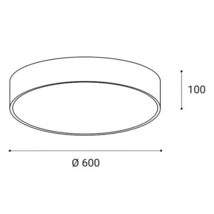 LED2 - LED Takbelysning MONO LED/60W/230V 3000/4000K svart