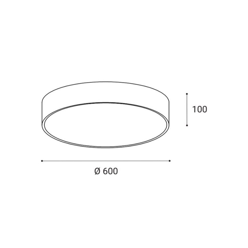 LED2 - LED Takbelysning MONO LED/60W/230V 3000/4000K svart