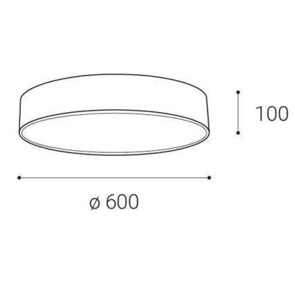 LED2 - LED Takbelysning MONO LED/60W/230V 3000/4000K vit
