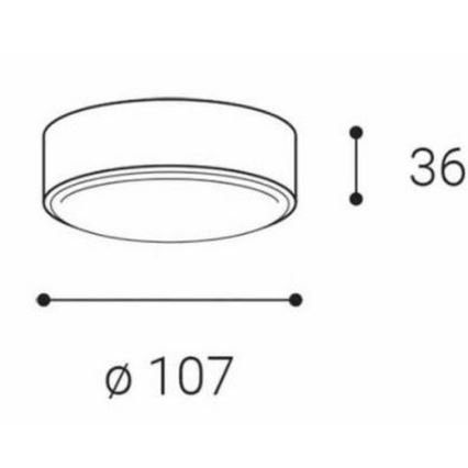 LED2 - LED Takbelysning ROLO LED/6W/230V IP65 antracit
