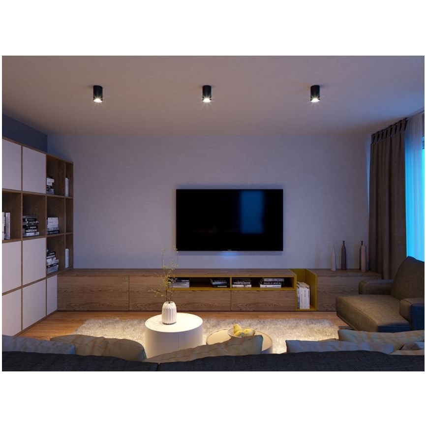 LED2 - LED Takbelysning TUBUS LED/9W/230V svart