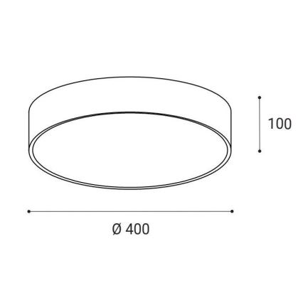 LED2 - LED taklampa MONO LED/30W/230V 3000K/4000K svart