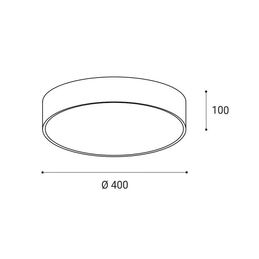 LED2 - LED taklampa MONO LED/30W/230V 3000K/4000K svart