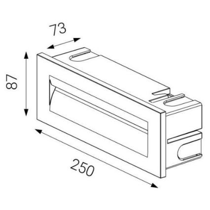 LED2 - LED Utomhus infälld belysning STEP IN LED/8,5W/230V IP65