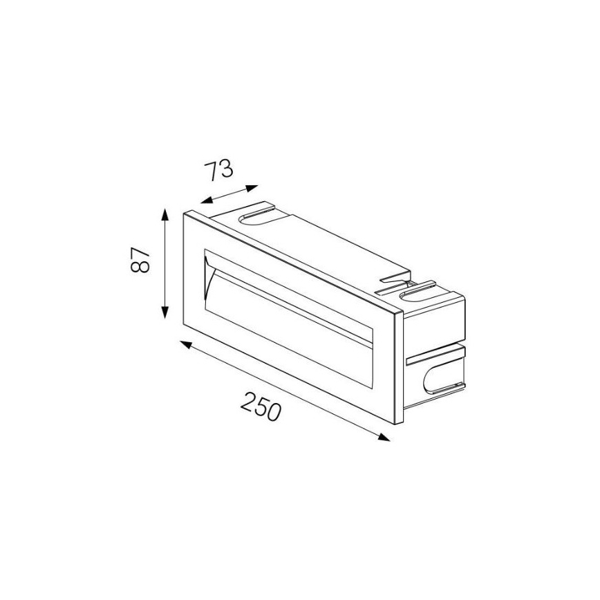 LED2 - LED Utomhus infälld belysning STEP IN LED/8,5W/230V IP65