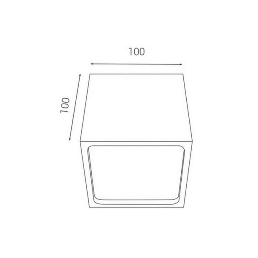 LED2 - LED Utomhus Takbelysning CUBE LED/12W/230V antracit IP54