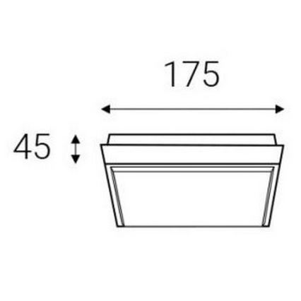 LED2 - LED Utomhus Takbelysning QUADO LED/10W/230V antracit IP54