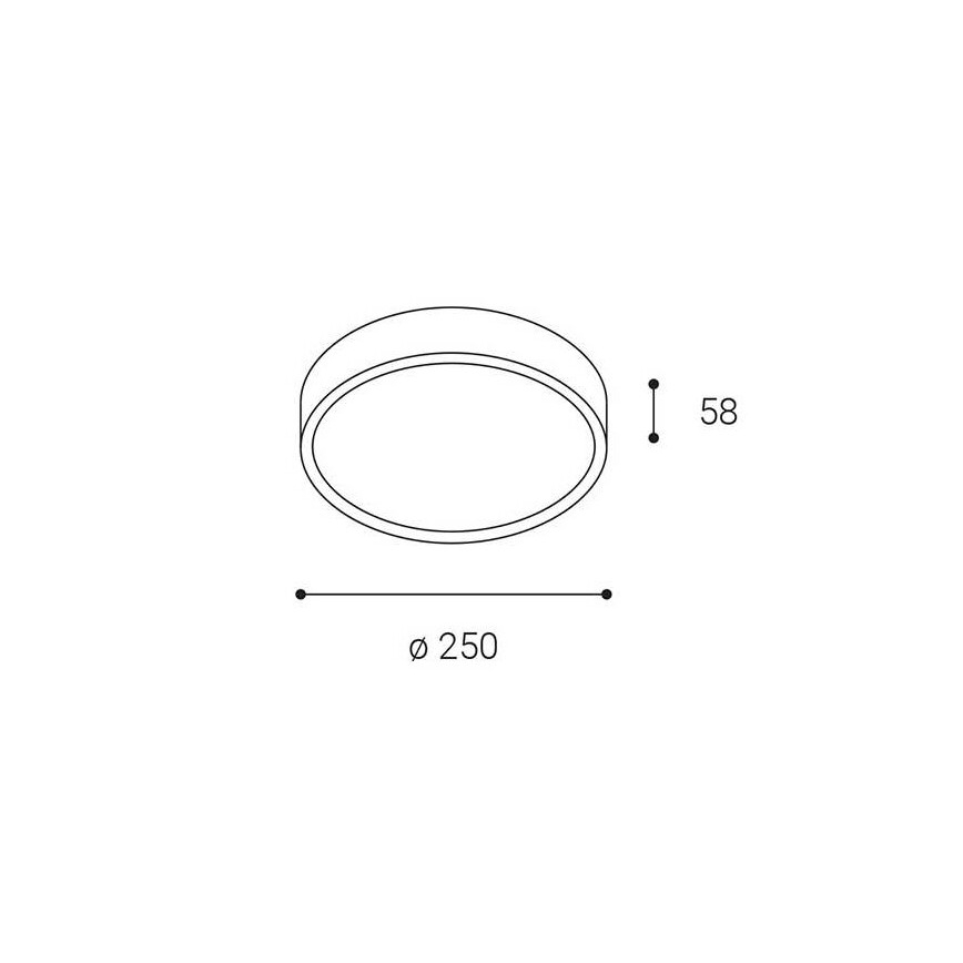 LED2 - LED Utomhus taklampa MIRA LED/18W/230V IP65 vit