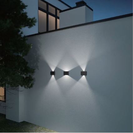 LED2 - LED Utomhus Väggbelysning BLADE 2xLED/12W/230V IP54