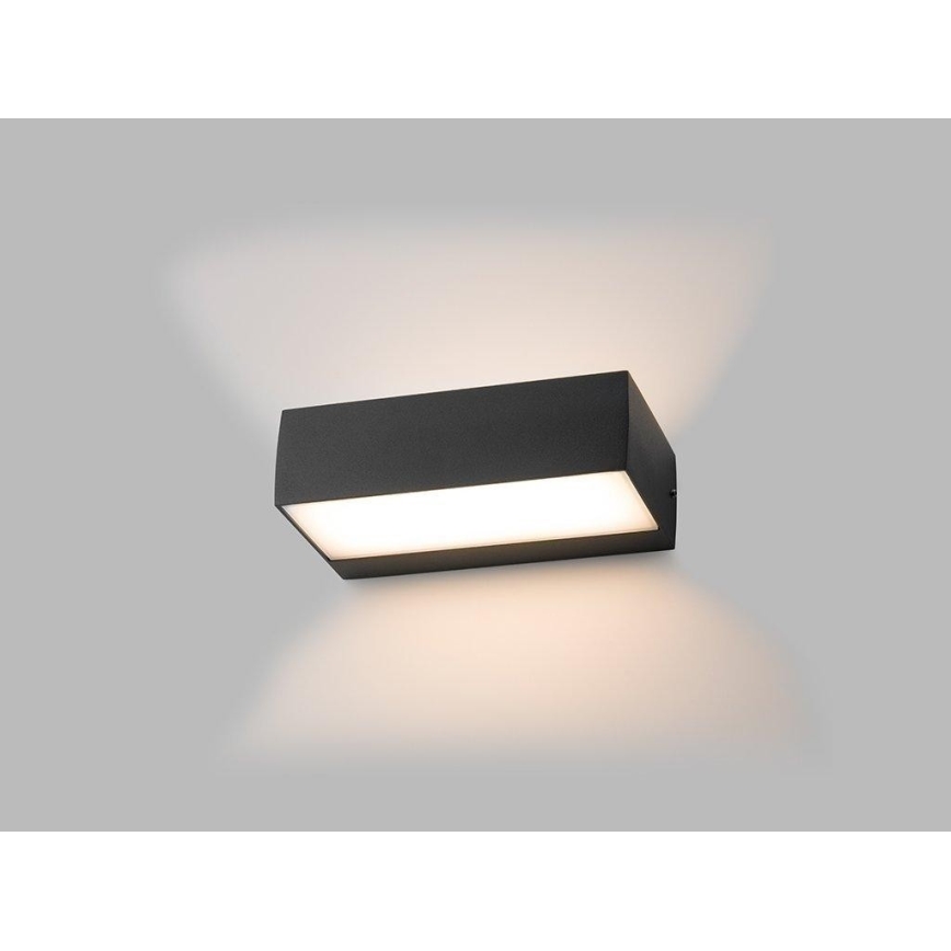 LED2 - LED Utomhus Väggbelysning KVADER LED/9W/230V IP54